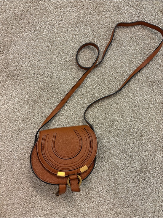 Chloe Handbags - Chloe Nano Marcie Crossbody Saddle Bag